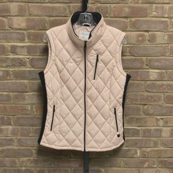 Calvin Klein Blush Puffer Vest Size Medium - Picture 2 of 7